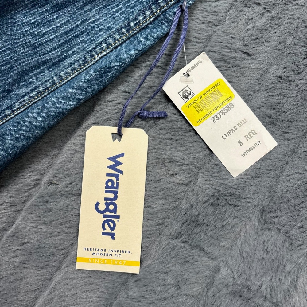 Wrangler Heritage Halter Denim Jumpsuit Light Wash Wide Leg 112378589 Womens S - Picture 7 of 12